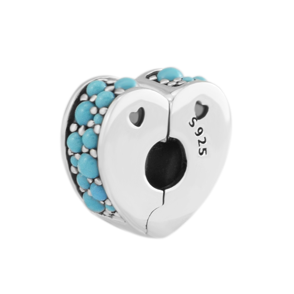 2018 Summer 925 Sterling Silver Jewelry Arcs of Love Clip Charm Beads Fits Bracelets Necklace For Women Jewelry Making-image-420362932