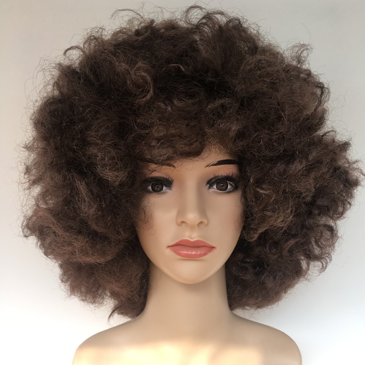  1 Afro Hair From Black Or Brown Wigs Fancy Costume Funny 