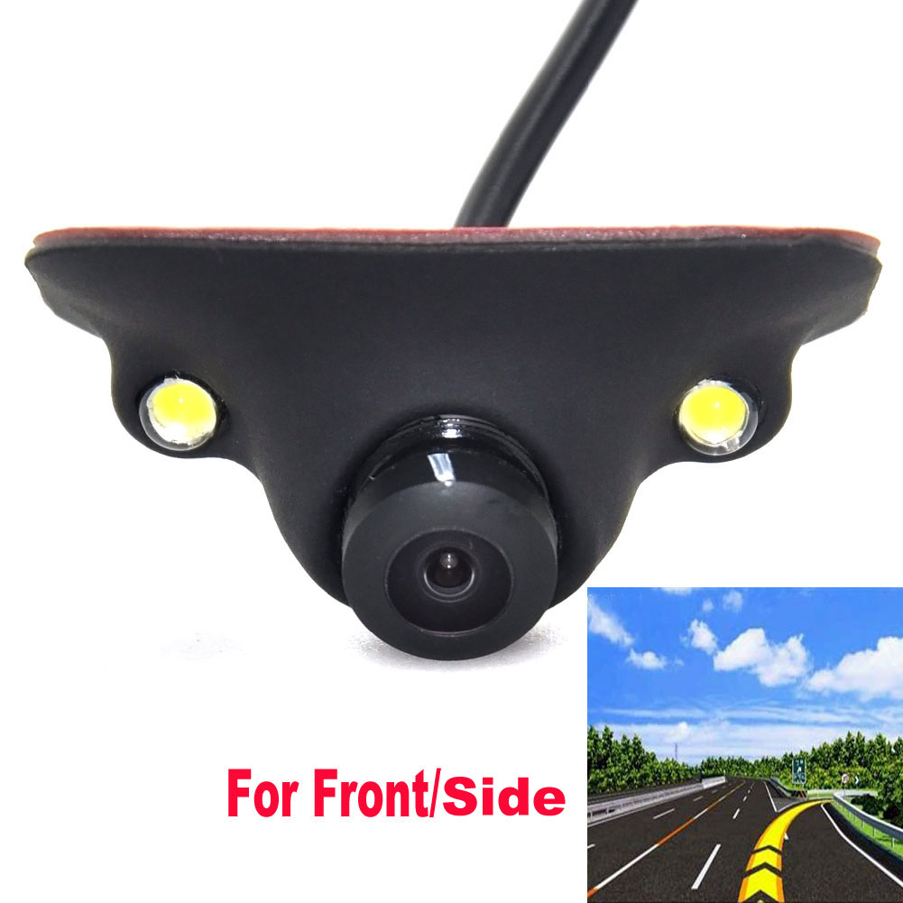 HD CCD Vision nocturne 360 degrés caméra de recul de voiture caméra avant vue de face caméra de recul de recul 2 LED