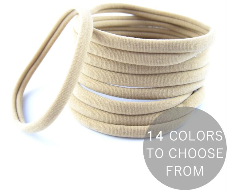 Skinny 200 Wholesale Nylon Headbands One Size fits all bulk nylon headband