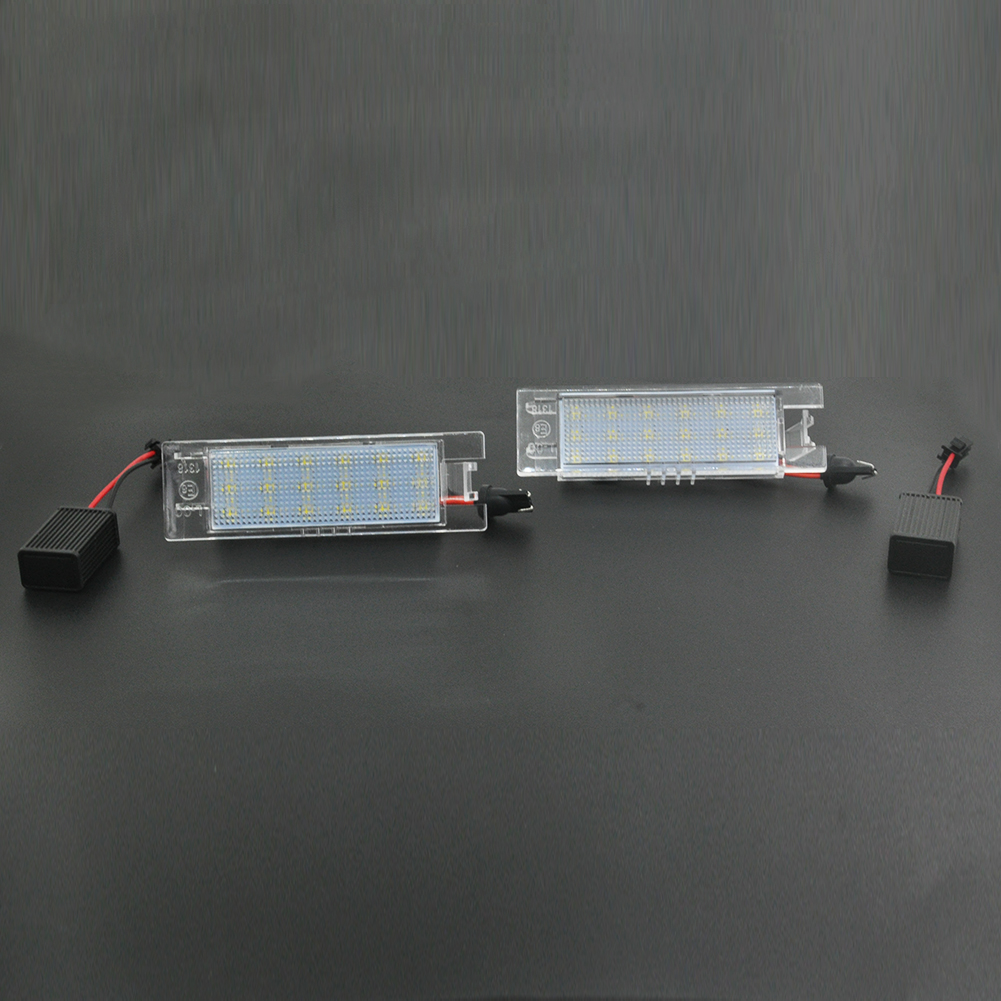 2Pcs/Set LED Car Number License Plate Lights Lamp Bulb for Vauxhall Opel Corsa C D Astra H J Vectra Long Lasting Shock Resistant