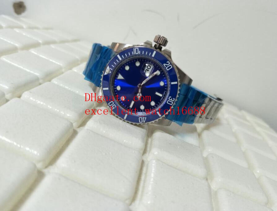 

Fashion Excellent watches 40 mm 116619LB Stainless Steel Ceramic Bezel Blue Dial Asia 2813 Movement Automatic Mechanical Men's Watch fre