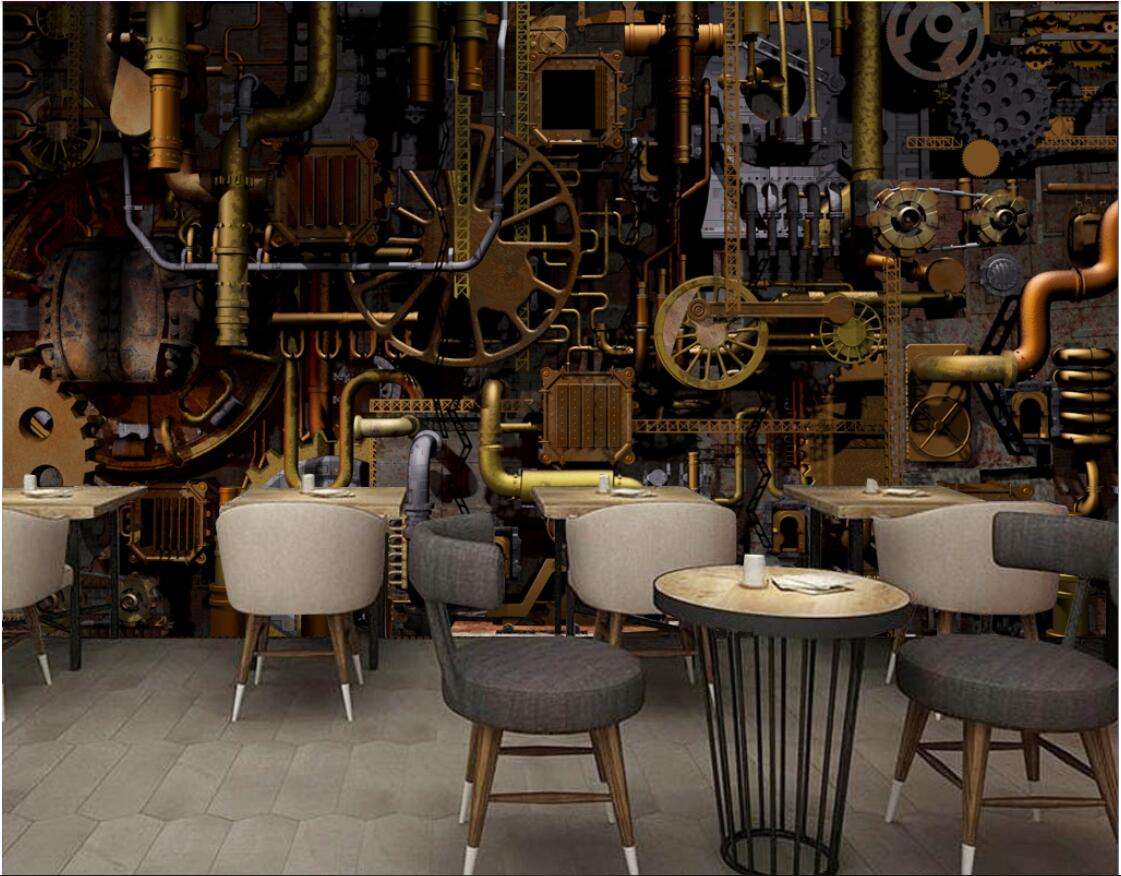 

3d wallpaper custom photo mural engine engine gear industrial wind mural background wall murals wallpaper 3d landscape wall tapestry 3d, Pictures show