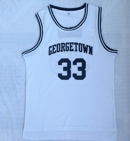 

popular 2020 men Ewing 33 Iverson 3 fan shop online yakuda Georgetown College Basketball jersey Sport Trainer College Basketball wear yakuda, Iverson 3 black white