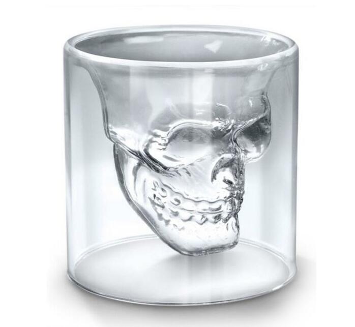 

25ML Wine Cup Skull Glass Shot Glass Beer Whiskey Halloween Decoration Creative Party Transparent Drinkware Drinking Glasses