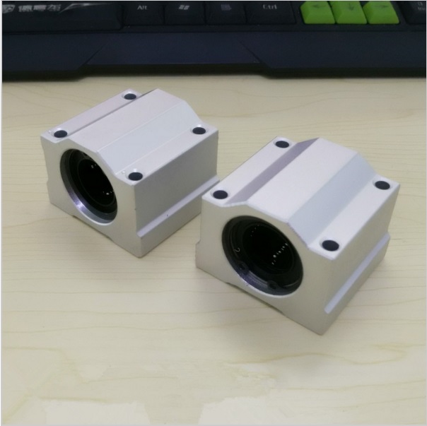2x CNC linear slide guide Cylinder shaft 20mm rod SC20UU SCS20UU bearing blocks