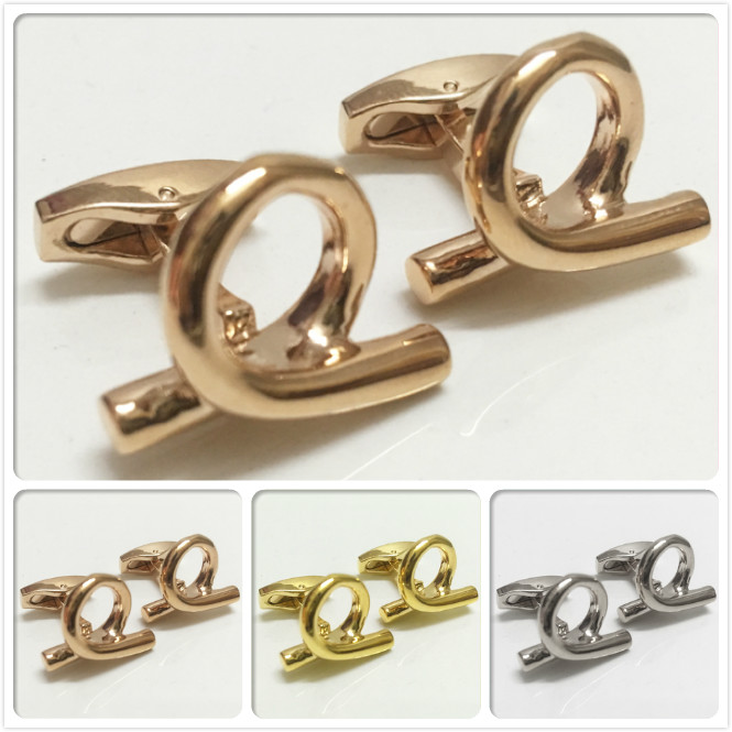 

Luxury Cufflink wedding shirt cufflinks for Men Copper stamping cuffs button with Fashion metal cuff link gift