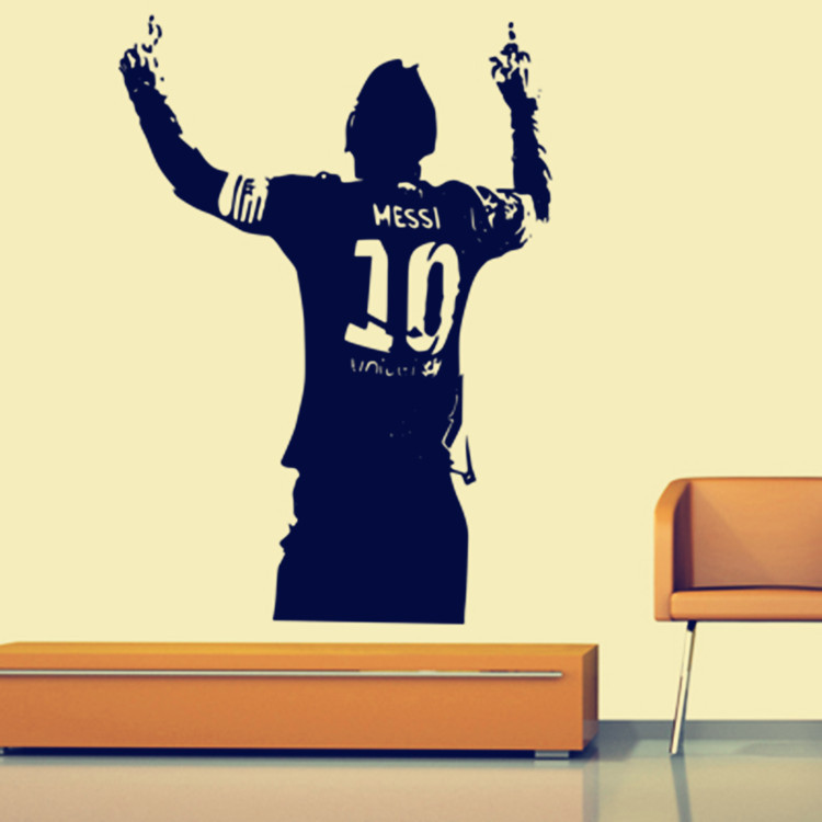 Lionel Messi Football Spieler Argentinien Kinderzimmer Aufkleber Wandkunst