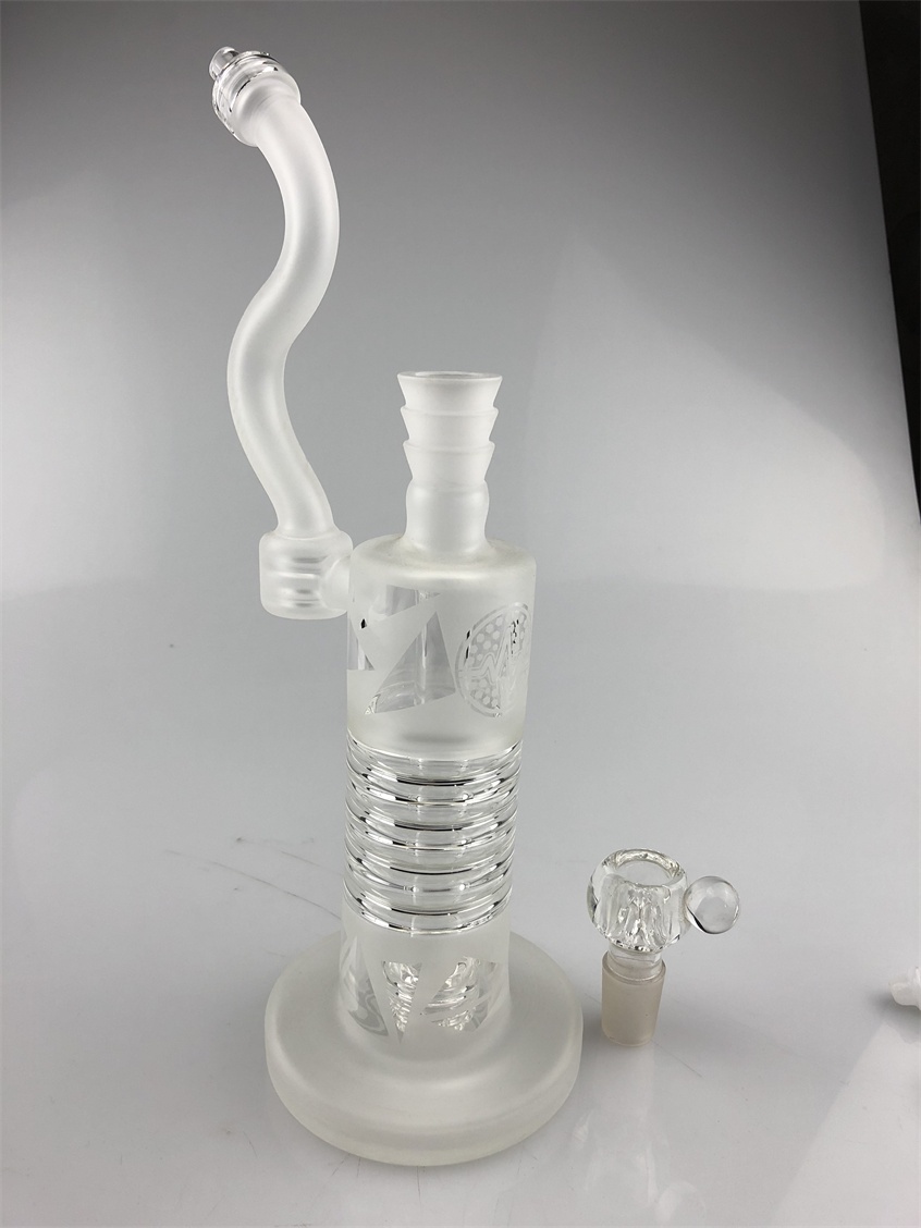

hookah frosted glass bong 18mm joint size water cycle