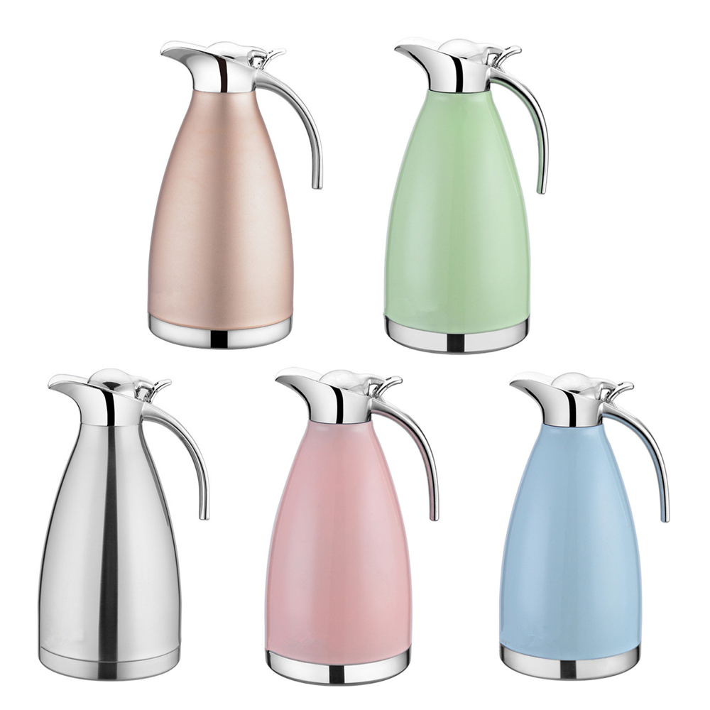 

2.0L/68 ounce Double Wall Vacuum Hot and Cold Insulated Thermal Carafe,Stainless Steel Water Bottle Kettle