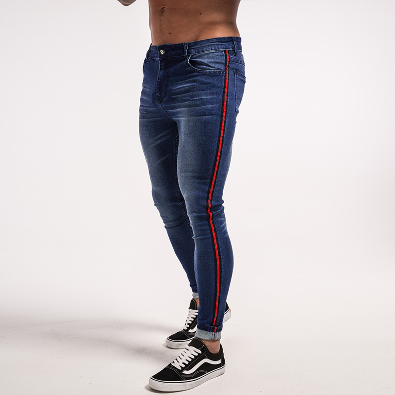 red stripe jeans mens