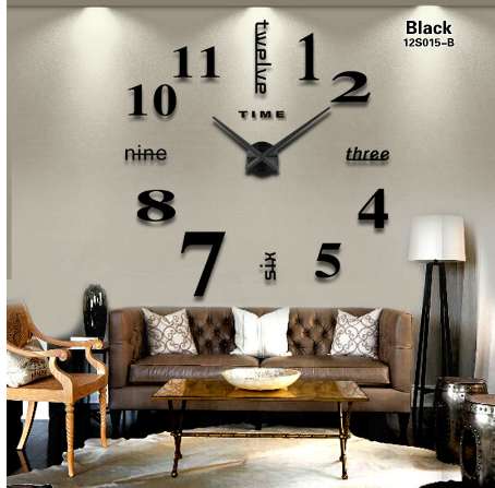 

2018 New Home decoration big mirror wall clock modern design 3D DIY large decorative wall clocks watch wall unique gift