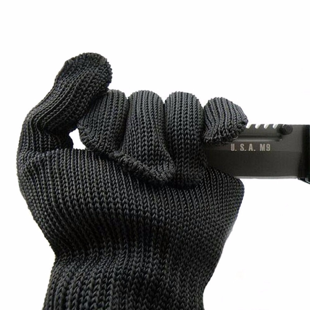 

Anti Cutting Gloves Cut Proof Safety Breathable Outdoor Working Gloves Hands Protector, Black