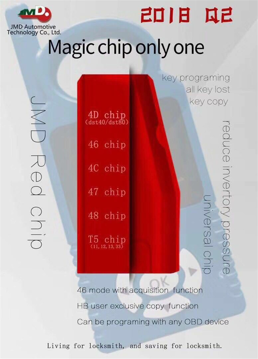 

JMD super red chip car key transponder chip new product