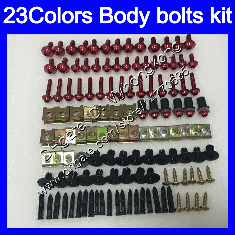 

Fairing bolts full screw kit For KAWASAKI ZX250R 08 09 10 11 12 ZX 250R 08 2009 2010 2011 2012 Body Nuts screws nut bolt kit 25Colors, No.1