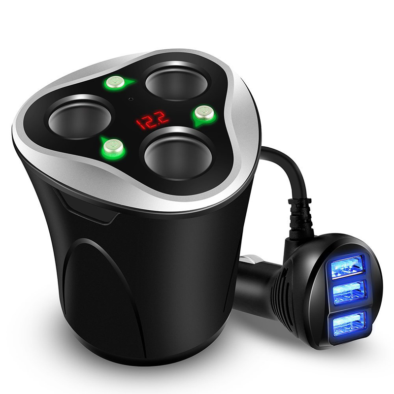 High-Speed DC Wall Outlet Divider for Vehicles Supports iPhones Plus Models Alongside Various Android Devices-image-428003397