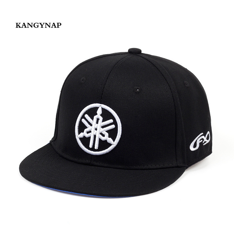 

[KAGYNAP] 2018 New Brand Racing Cap MOTO GP F1 Motorbike Hat Fashion Hip Hop Cap Embroidery Mens Snapback Caps Casquette D18110601, Black