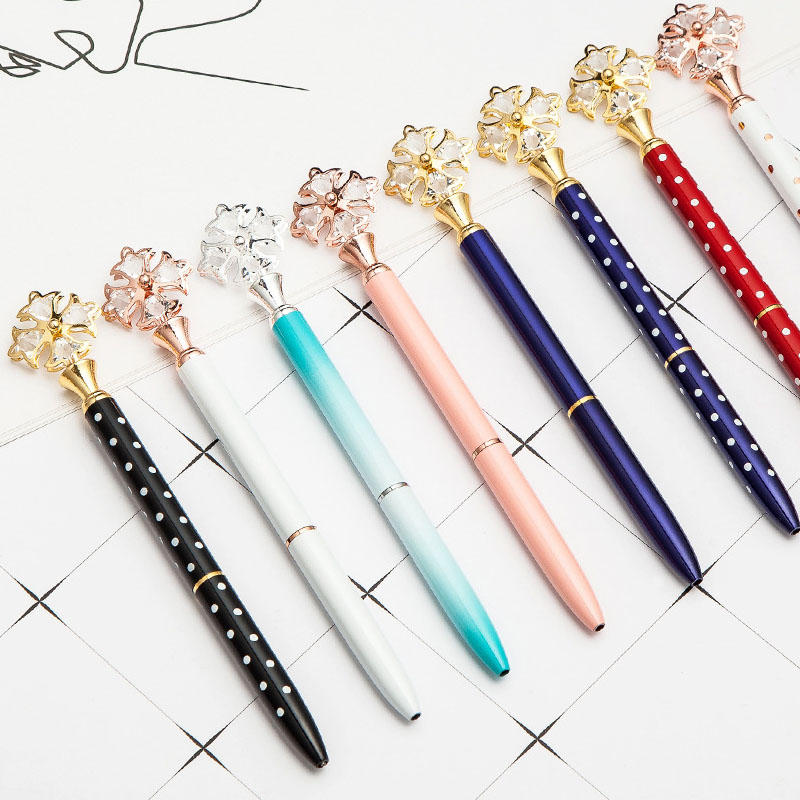 

Cool Rhinestone Diamond Windmill Ballpoint Ball Gel Pen Business Gift Pen Fashion Bling Fashion Writing Supplies WJ029, Multi color