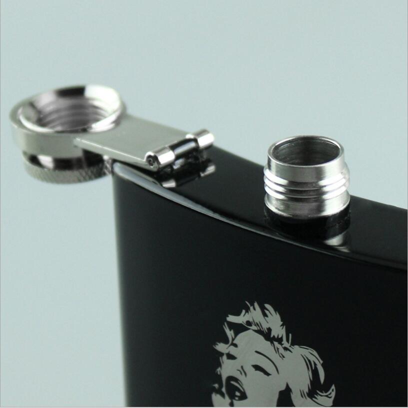 

Steel Hip New arrivel Flask Liquor Whisky Vodka hip hop Alcohol Drinkware Outdoor Hot sale 2020 6 o z 304 \Stainles