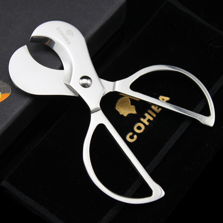 

New Arrival Smoker accessories 304 Stainless Steel Cigars Cutter Cohiba Knife With Gift Box Accessories Smoke knife