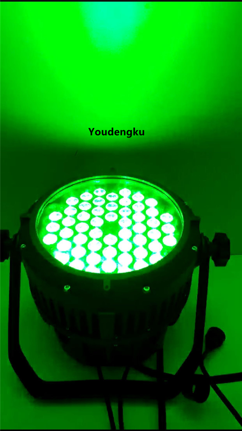 8 pcs IP65 par can light 54x3w RGBW 4-IN-1 waterproof led par64 Outdoor par led 54x3w stage lights-image-427846616