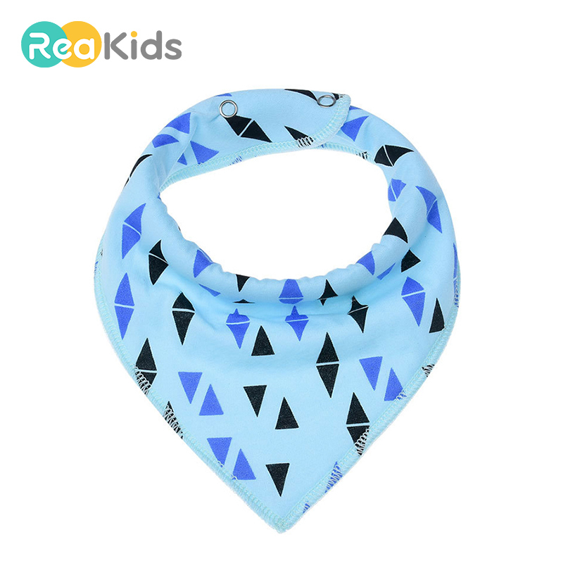 

REAKIDS Baby Bibs Super Absorbent 100% Cotton For Drooling Teething Feeding Girls Boys Babador Wholesale Mix 10 pcs/ lot