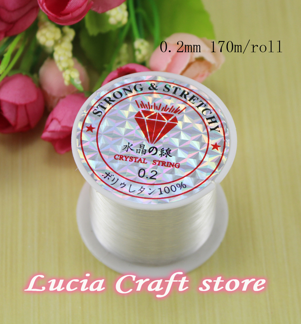 

Inelastic Transparent Clear Nylon Beading Stretch Cord String for Thread Bracelet Necklace Jewelry Making1roll/lot 013006013, 45m per roll