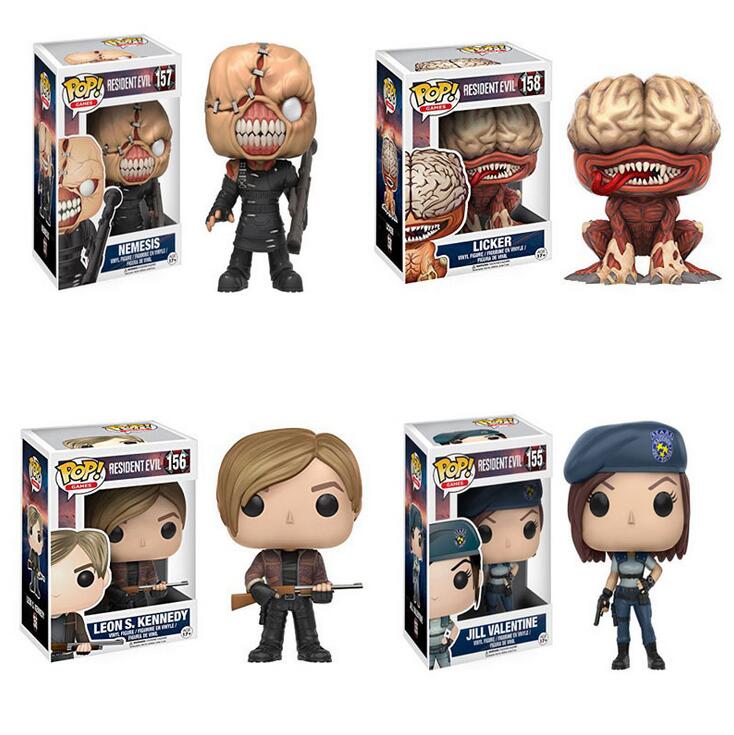 

Funko Pop Resident Evil Jill Leon Nemesis Licker Vinyl Action Figure With Box Toy Good Quality