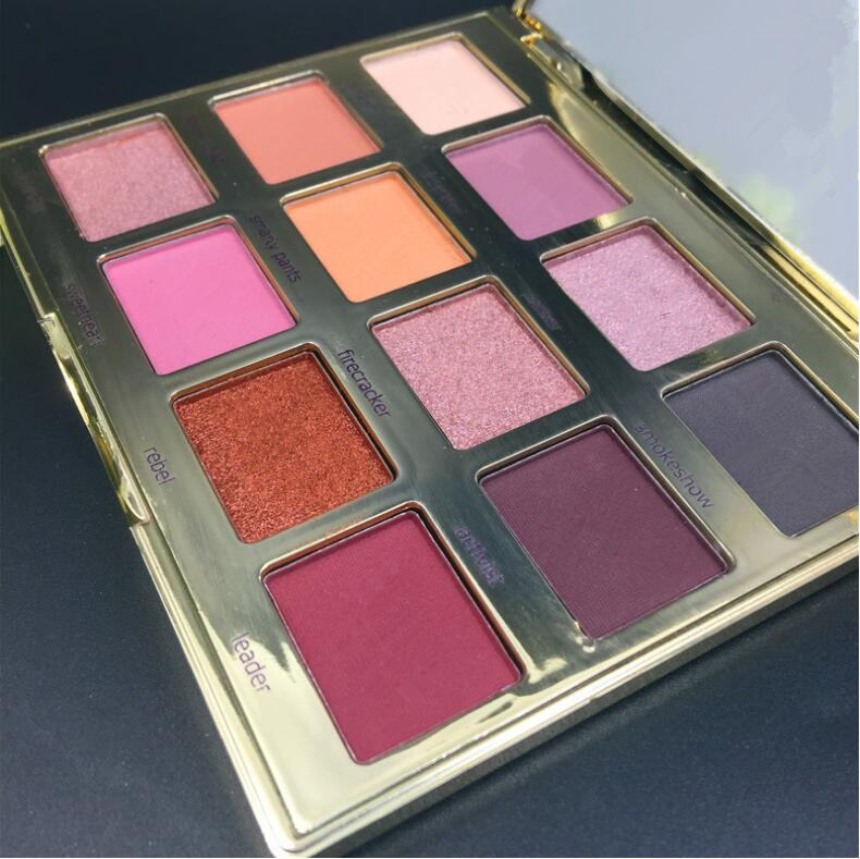 

In Stock 12 Colors Eye Shadow Palette T In Bloom Palette Good Pigmentation Matte Shimmer DHL Free shipping, Multi