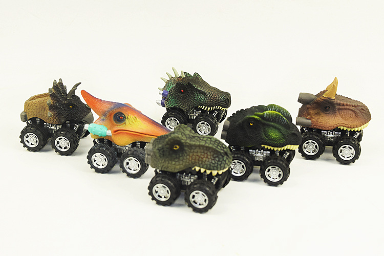 

Cartoon Car Model Toys, Dinosaur Car with Pull-back, High Simulation, for Halloween Party Kid' Birthday' Gifts, Collecting, Home Decorations