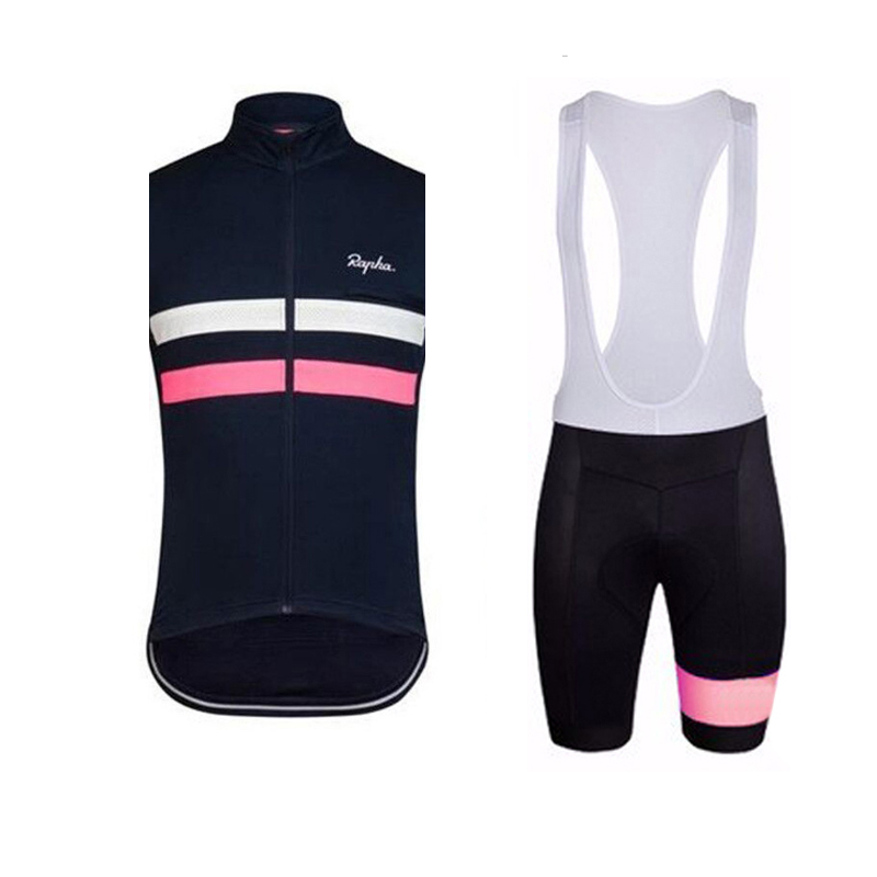 

RAPHA team Cycling Sleeveless jersey Vest bib shorts sets men summer Outdoor Quick Dry Mountain bike high quality vest set 319042, Black;red