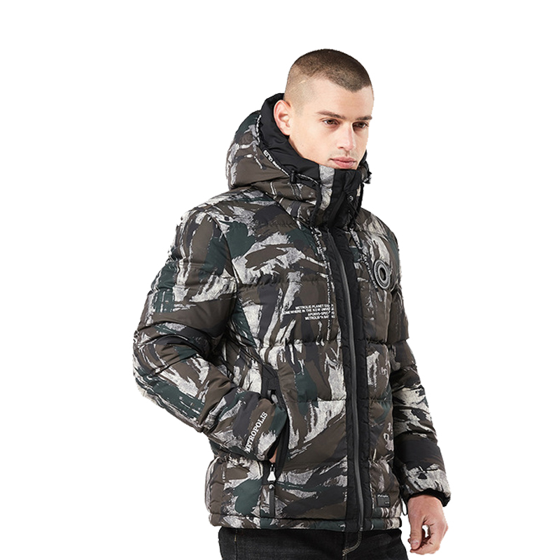 

Tactical Jacket Men Winter Camouflage thermal thick Padded Parks Hooded outwear Windproof Warm For Men Plus Size -4XL, Gray camouflage