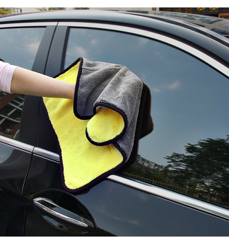 1 Ultra Absorbant Voiture Laver Serviette Tissu Épaissie Pad Cire Polissage Haut