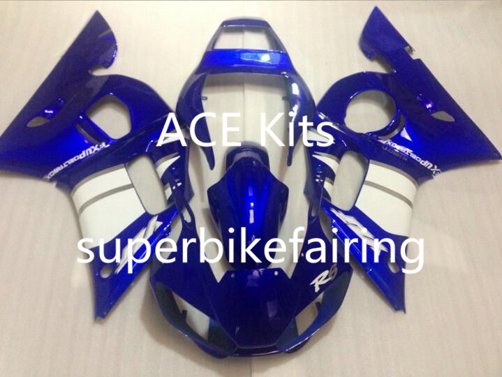

3 gift New Hot ABS motorcycle Fairing kits 100% Fit For 1998 2002 YAMAHA YZF R6 YZF-R6 1998 2002 YZFR6 YZFR6 98 02 Blue White P8I