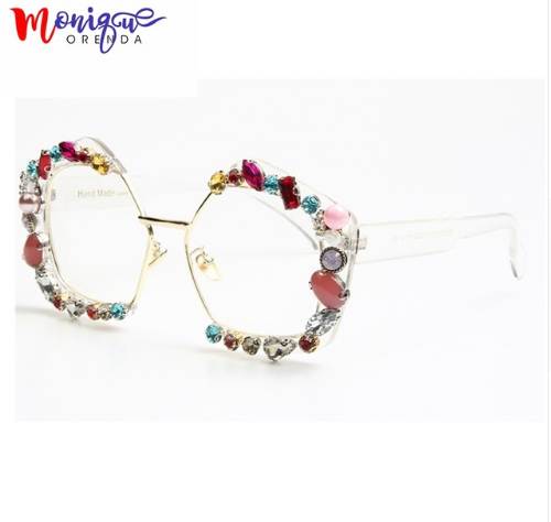 

Fashion Oversize Sunglasses Women accessories Vintage Half Frame Sun Glasses For Female