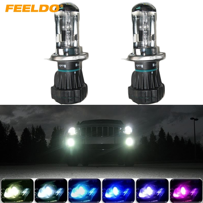 

FEELDO 35W HID Bi-Xenon H4/9003 Hi/Lo Beam HID Replacement Bulbs 4300K-12000K #1864