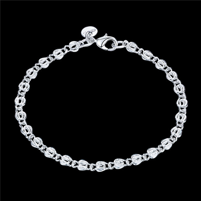 Trend de la mode Femme 925 Bracelet en argent JISPB505 Fille Femme Sterling Sterling Argent Perlé Perlé, Bracelets Bracelets
