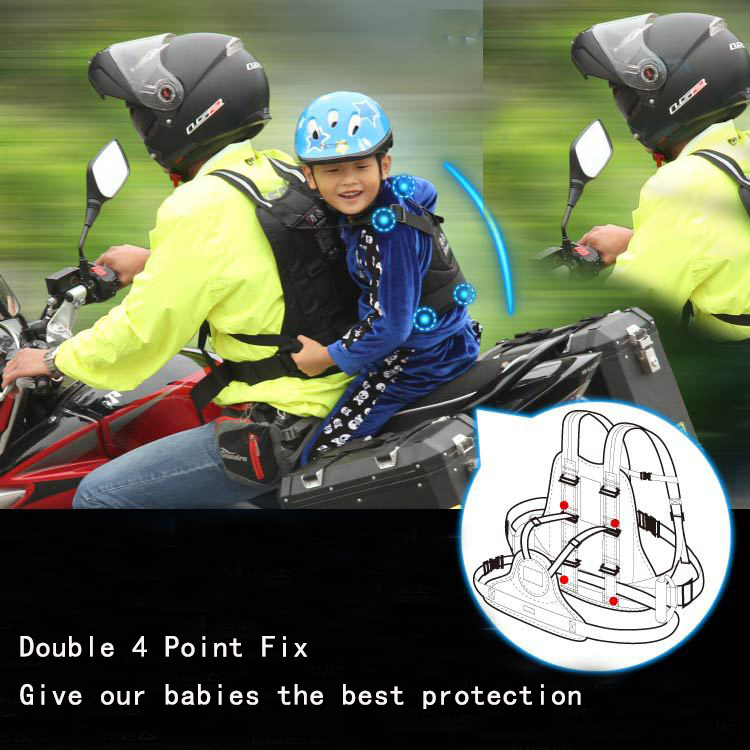 Compra Arnés De Seguridad Para Niños Muchachos Muchachas De Los Cabritos  Del Asiento Trasero De Seguridad Para Andar En Bicicleta Honda Moto  Motocicleta Uso Bebé Mochila Cinturón 1 10 Años De Edad