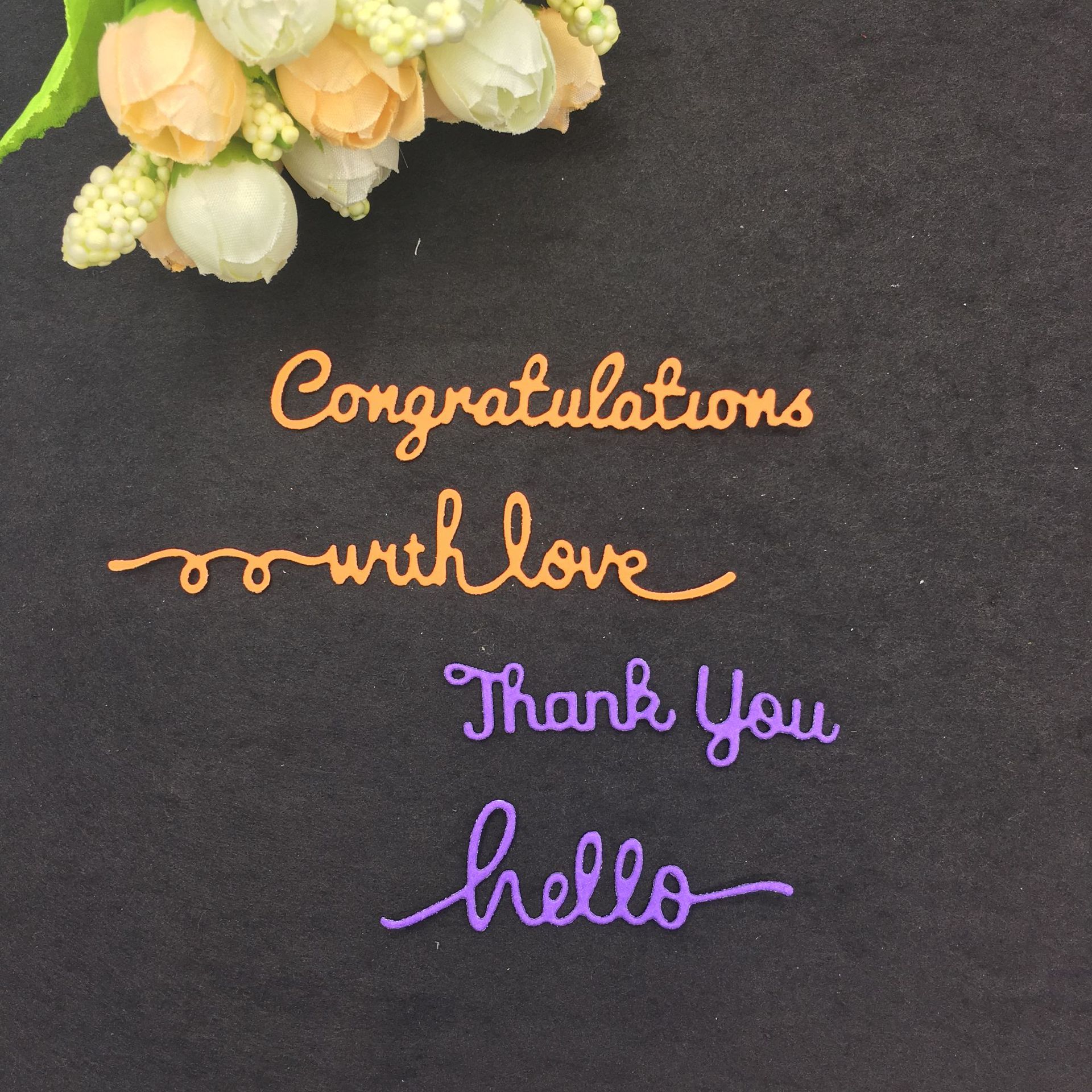 Cutting dies alphabet with love congratulations Cards Stencil Scrapbooking Paper Crafts handmade Embossing folder DIY paper craft Machines-image-413937118