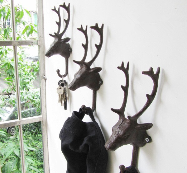 decorative metal coat hooks