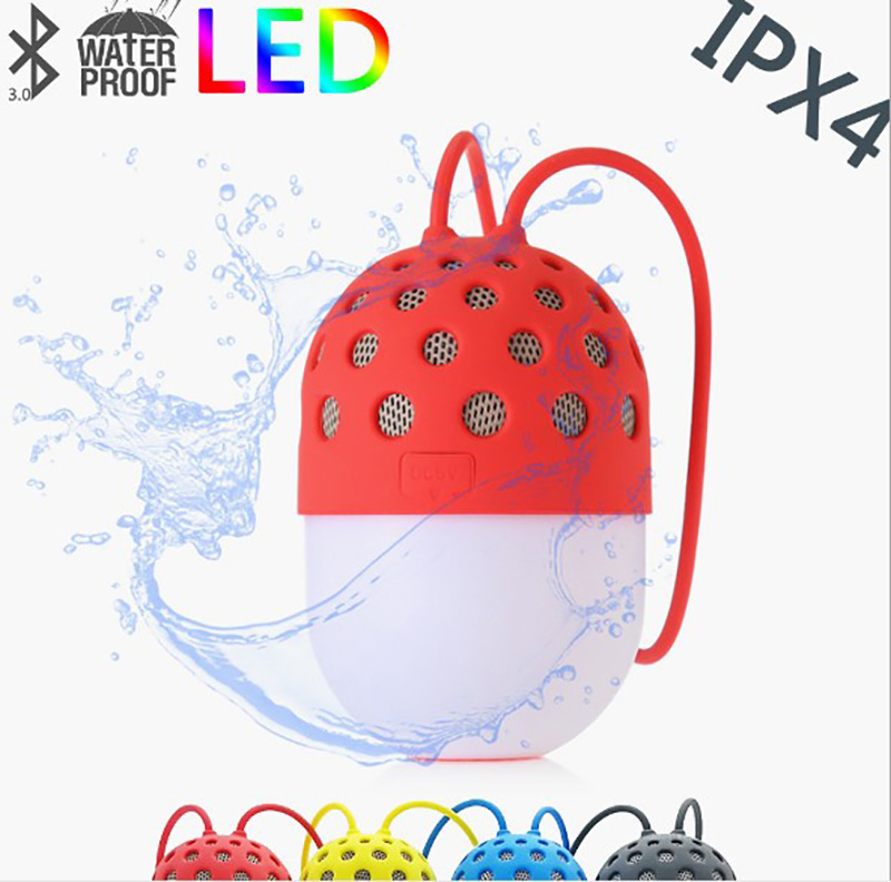 

Hot sell mini firefly Bluetooth speakers colorful LED lights outdoor waterproof portable HD hands-free call super long standby sound box