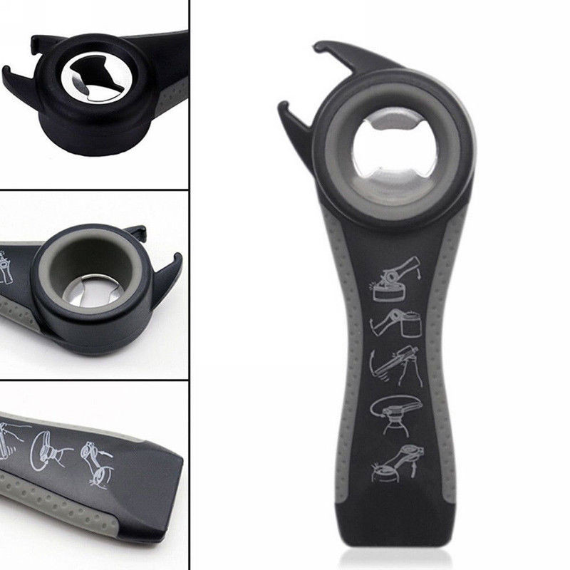 

5 in 1 Multi function Stainless Steel plastic Can jar bottle open can Opener Beer Good Kitchen Tool tools