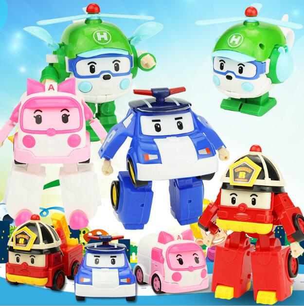 

Children's Q version puzzle hand to do the model city rescue team fire rescue deformation car robot model toy