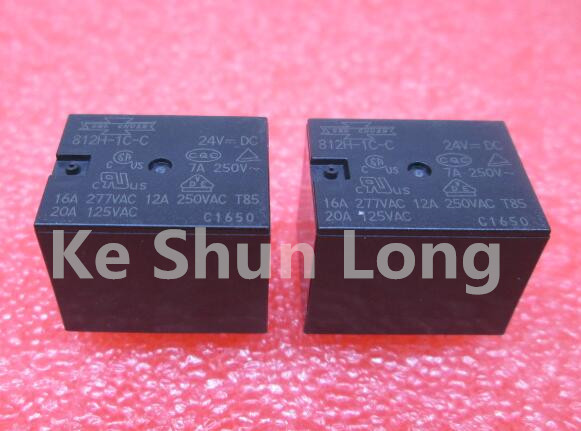 

Free shipping lot (5 pieces/lot) SONG CHUAN 812H-1C-C-24V 812H-1C-C-24VDC 812H-1C-C-DC24V 5PINS 12A 24VDC Power Relay original New