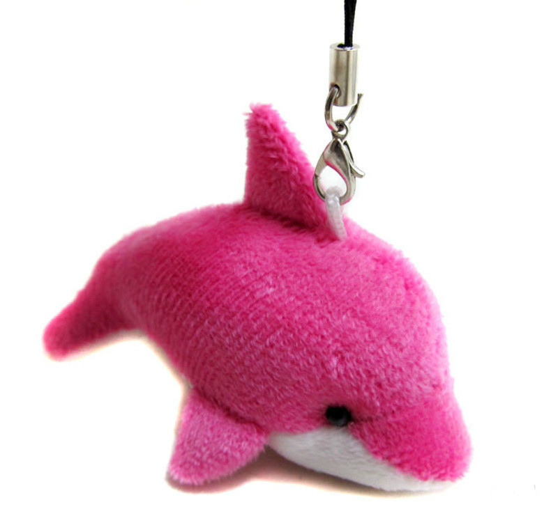 plush dolphin keychain
