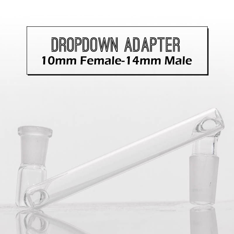 

Wholesale Glass Adapter 14mm/19mm Male to Male or Femal Joint Drop Down Multi Style