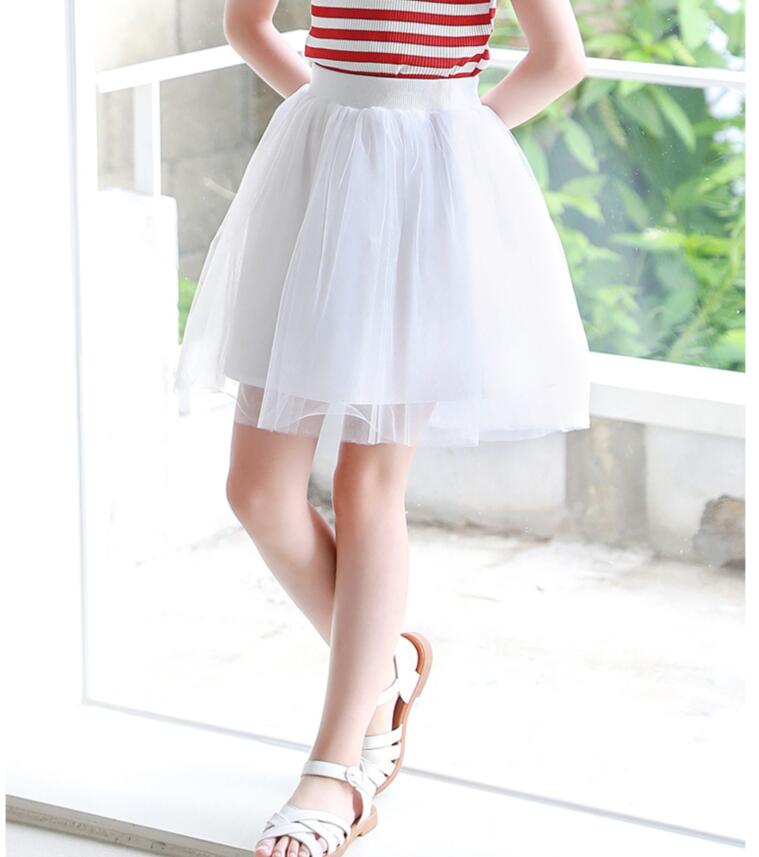 

Girl Summer White Gauze Skirt Baby Bubble Skirt Pettiskirt Kids Clothing Clothes DM 014