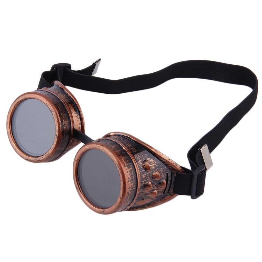 

Professional Cyber Goggles Steampunk Glasses Vintage Welding Punk Gothic Victorian Outdoor Sports Sunglasses