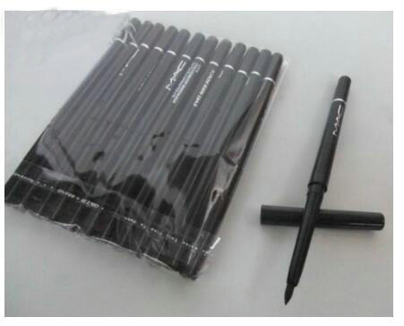

Free Shipping! New Eye EYELINER PENCIL WATERPROOF BLACK eyeshadow & Eyeliner 2 IN 1 Pencil (12 Pieces/Lot)