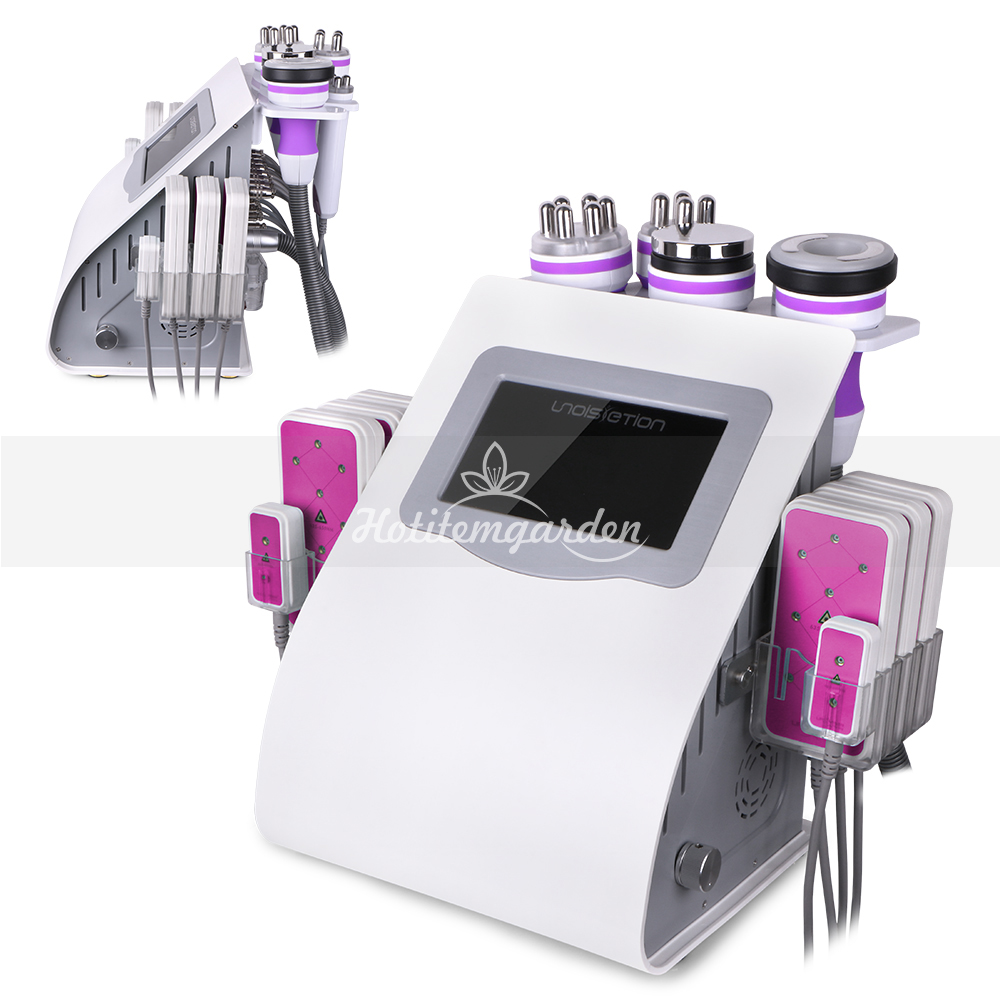 

Promotion 6 in 1 cavitation rf vacuum machine lipo laser fat melting radio frequency skin tighten device